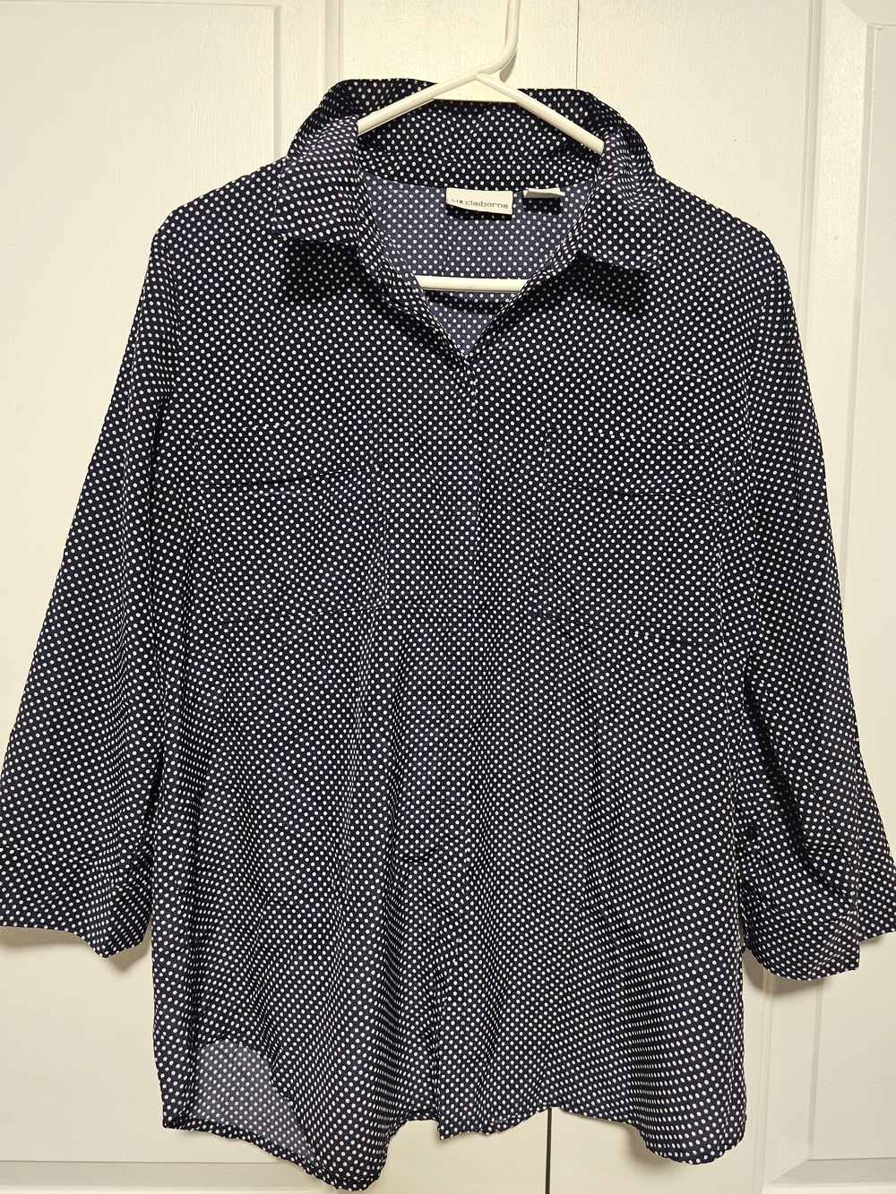 Liz Claiborne Polka Dot Button-Down Shirt
